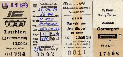 5 alte Fahrkarten nicht bedruckt neuwertiger Zustand zweifarbige Pappe /S190